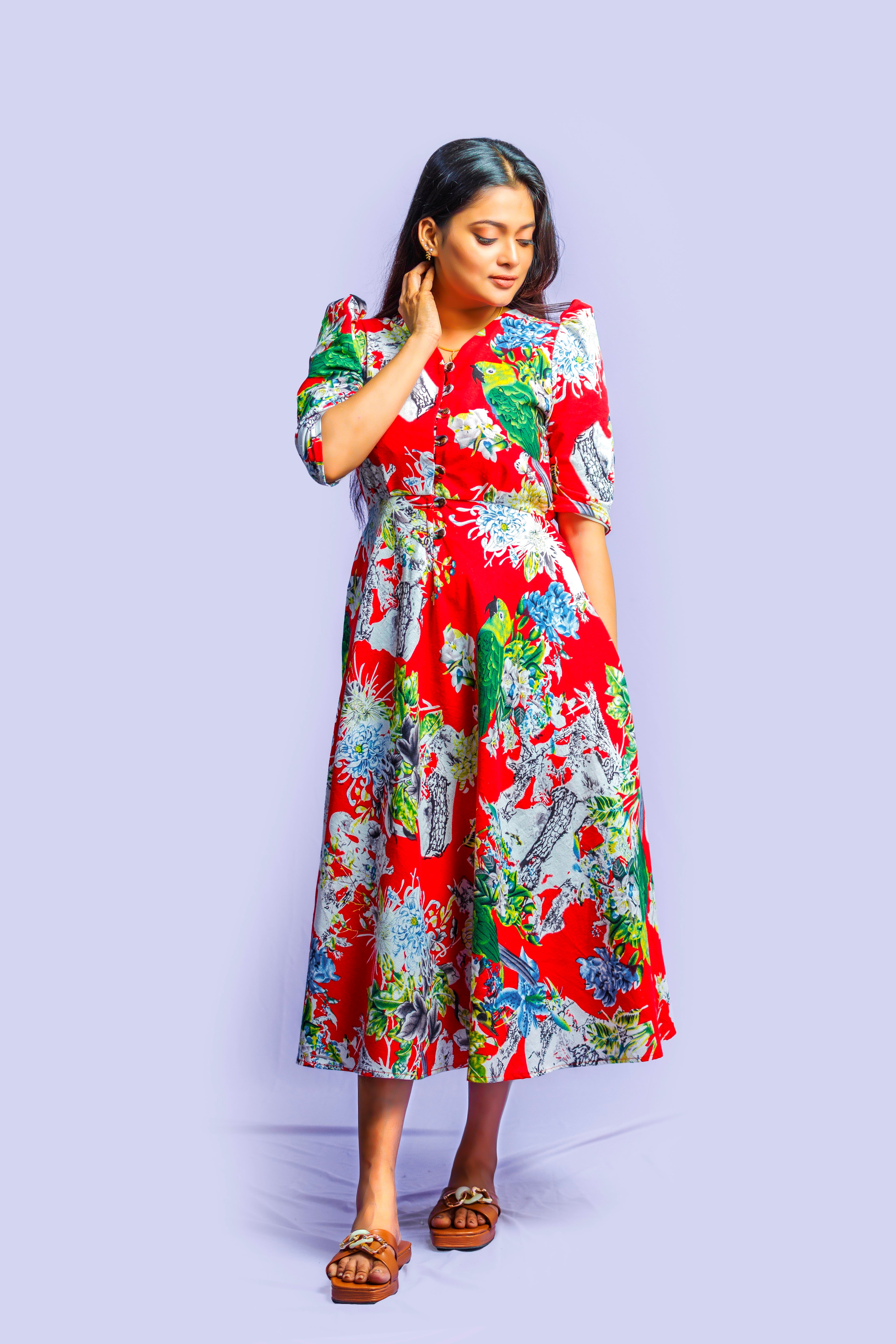 Empire waist mini dress