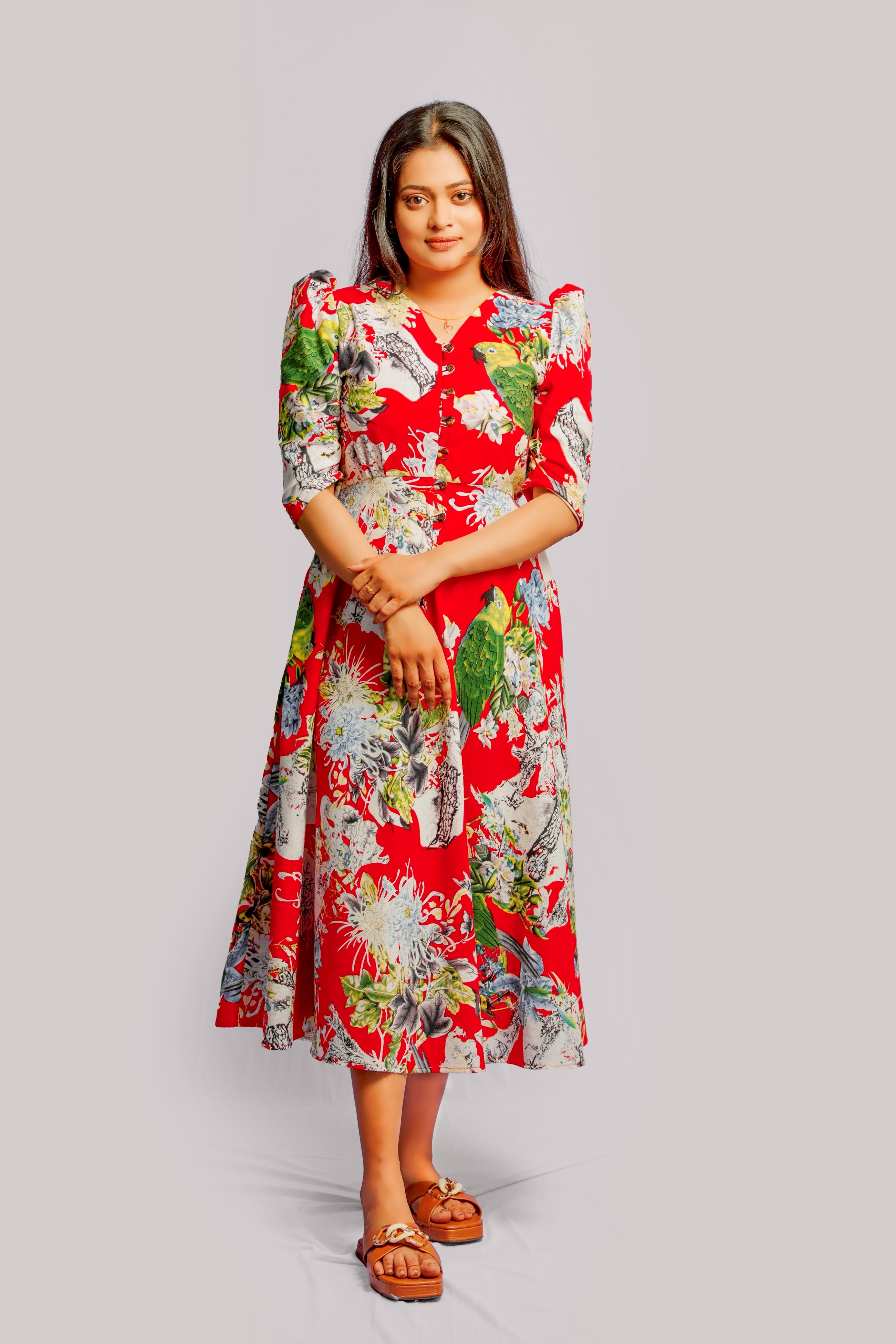 Empire waist mini dress