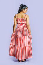 Summer striped cotton dress