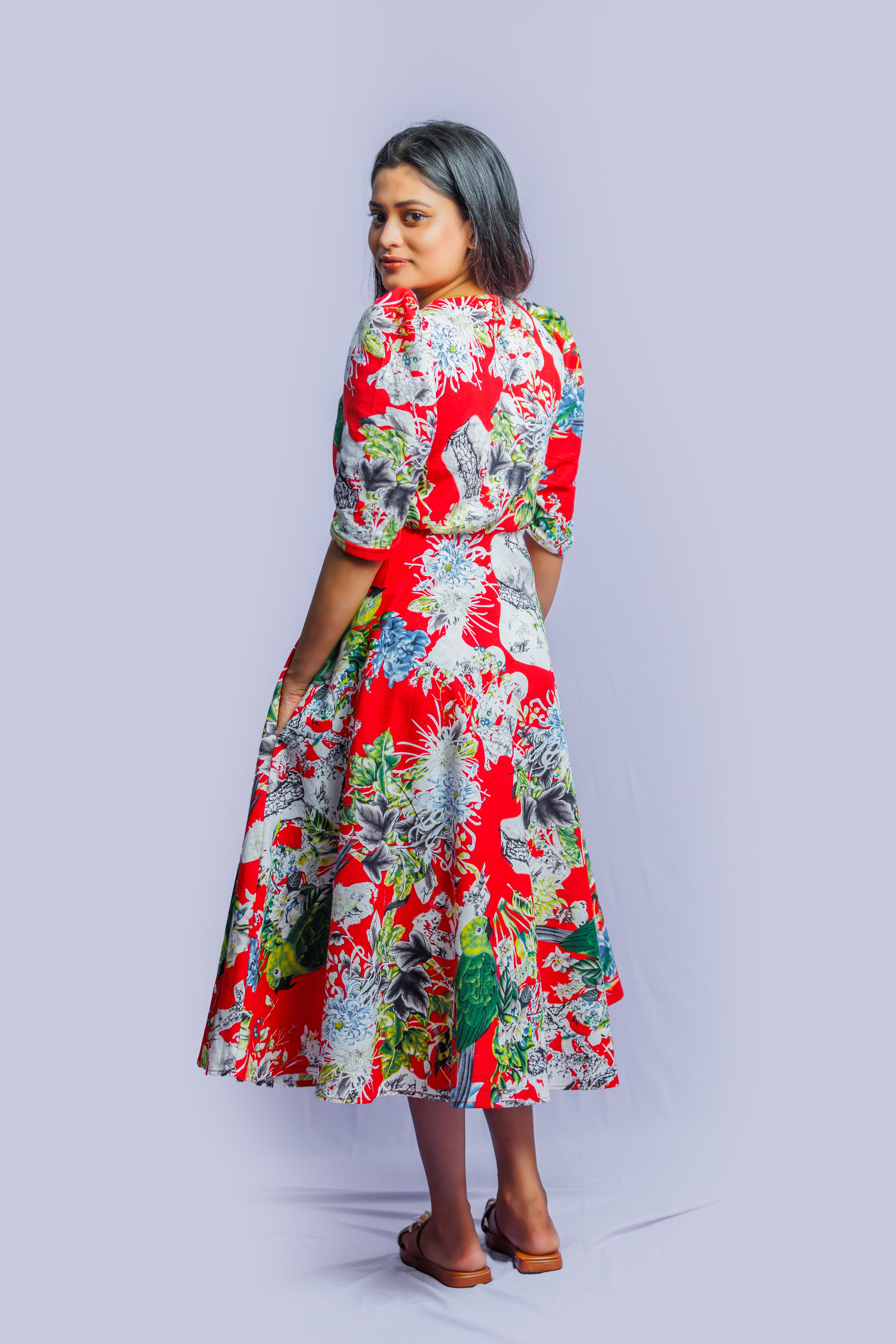 Empire waist mini dress