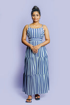 Summer striped cotton dress