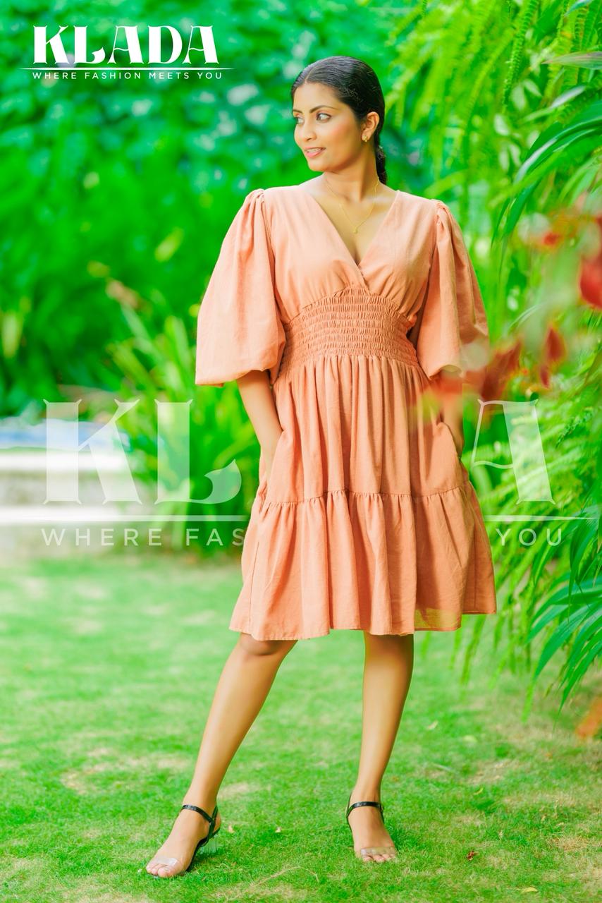 Long-sleeve Baloon Dress