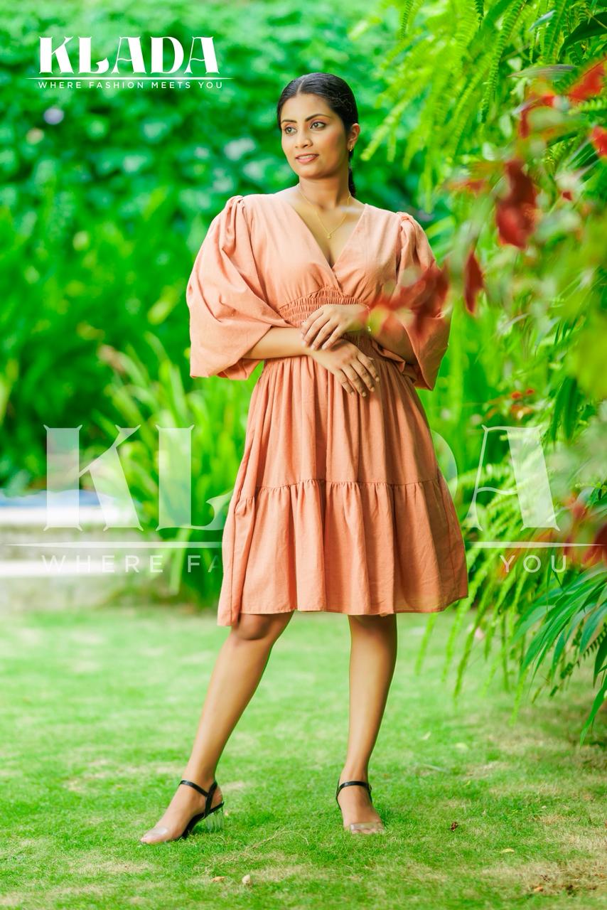 Long-sleeve Baloon Dress