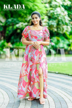 Linen Embroidered Maxi Dress