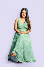 Green Popcorn Sundress