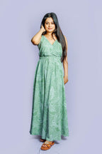 Green Popcorn Sundress