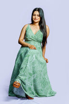 Green Popcorn Sundress